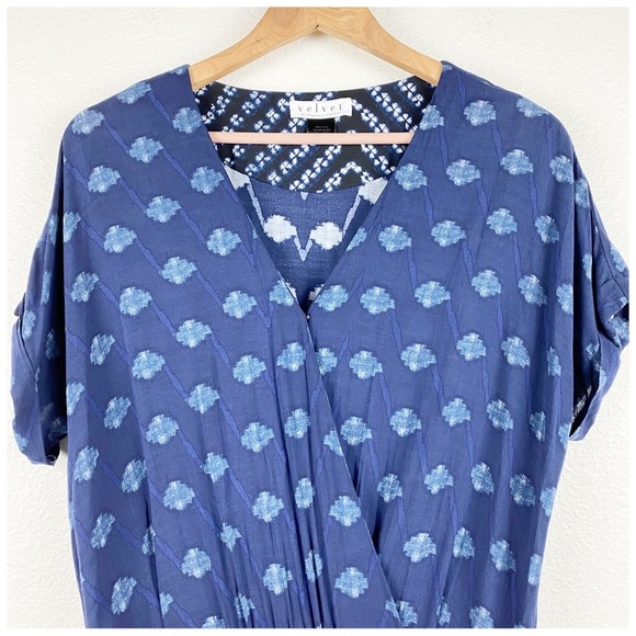 Velvet by Graham & Spencer Indian Challis Cady Jumpsuit in Multi Size Small - Picture 9 of 11